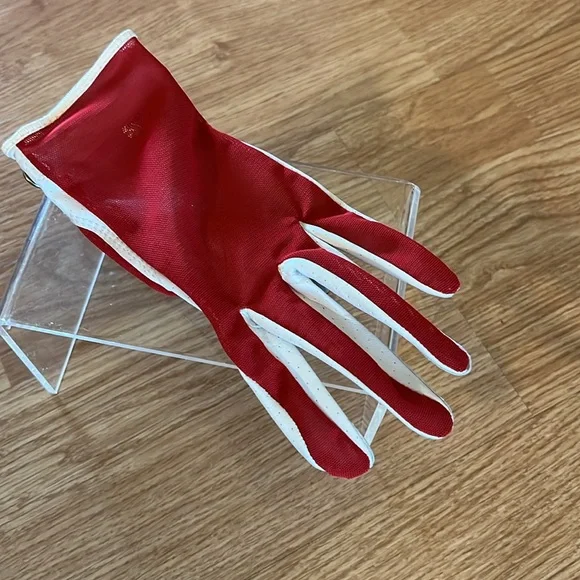 Dr Scholl’s Women’s Red and White Leather Golf Shoes with Golf Glove Size 8.5 - Picture 15 of 16